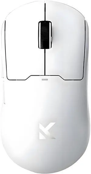 Hyekit MCHOSE A5 V2 Ultra Wireless Esports Gaming Mouse, Wired 8K/Wireless 4K Polling, 26,000 DPI, PAW3395 Optical Sensor, 54g Lightweight, 5 Programmable Buttons, 130 Hr Battery, for PC & Mac, White