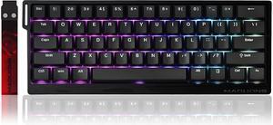 MADLIONS MAD60 HE Rapid Trigger Magnetic Switch Gaming Keyboard,60% RGB Adjustable Actuation Hall Effect Hyper-Fast 8K Polling Rate PBT Keycaps 61 Keys Mechanical Keyboard for PC/Mac Gamer(Black)