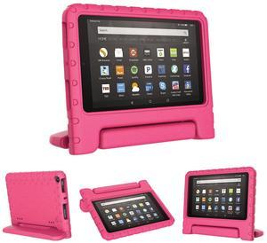Merocab Kids Case for Fire HD 8,Lightweight Shockproof Handle Stand Kids Case Cover for HD 8 (Rose, for Fire HD 8 2018/2017 / 2016)