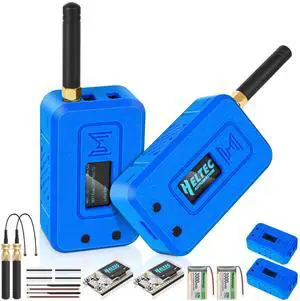 2 Set ESP32 LoRa V3 Module Board with 915 MHz Antenna + 3000mAh Battery + Protect Case - Integrated WiFi Bluetooth SX1262 CP2102 0.96 OLED Display Type C for Arduino Lora Meshtastic IOT (N35, Blue)
