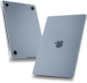 MEEgoodo for M4 MacBook Pro 14 inch Case 2024 2023 2021,Matte Cover Fit Model A3112/A3401/A3185/A2918/A2992/A2779/A2442 M3 M2 M1, Flexible Case with TPU Keyboard Cover & OTG Adapter,Haze Blue