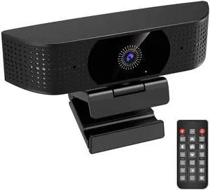 4K Webcam for PC, Ultra HD 4K 12MP Webcam with Dual Noise-Reducing Mics, PDAF Autofocus, Streaming Camera for PC, Mac, Laptop, 81° FOV, Ideal for High-end Business Meeting with Skype, Teams, Zoom