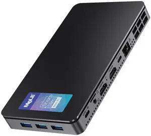 MeLE Overclock4C N300 Mini PC (up to 3.8GHz 8C/8T) 32GB DDR4 512GB Micro Desktop Computer, 4K Triple Display, All-in-one USB-C, USB3.2/WiFi/BT/Ethernet on Business Home Office