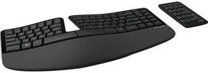 Microsoft Sculpt Ergonomic Keyboard for Business. Wireless , Comfortable, Ergonomic Keyboard with Split Design and Palm Rest. Separate Number Pad Included