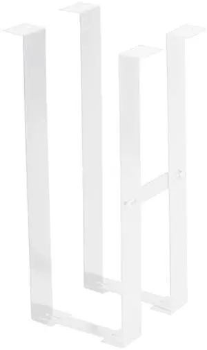 NBGYS Durable PC Tower Stand | PC Stand for Carpet & Floor | Under Desk Laptop Mount | SPCC Cold Rolling Steel | Adjustable Width 190-250mm | Max Load 25kgs | White/Black (White)
