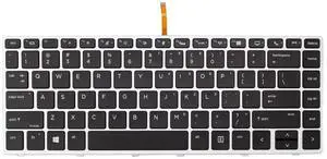 Replacement Laptop Keyboard Backlight for HP EliteBook 840 G5 840 G6 745 G5 745 G6 US Layout