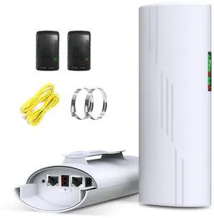 Quxas CPE820A Wireless Bridge - New Version | 3KM Long-Range Outdoor Point-to-Point Solution for Farm/Barn Network Expansion | 5.8GHz 900Mbps