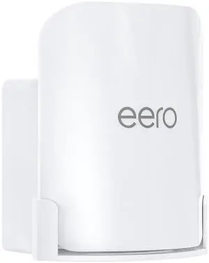 QUIDDITY eero Pro 7 Wall Mount Kit - Outlet & Wall Mount Bracket for Space Saving and Cable Management, Compatible with eero Pro 7 Tri-Band Mesh Wi-Fi 7 Router - White (1 Pack)