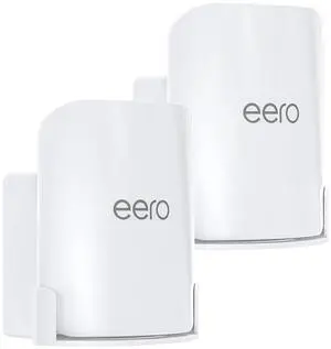QUIDDITY eero Pro 7 Wall Mount Kit - Outlet & Wall Mount Bracket for Space Saving and Cable Management, Compatible with eero Pro 7 Tri-Band Mesh Wi-Fi 7 Router - White (2 Pack)