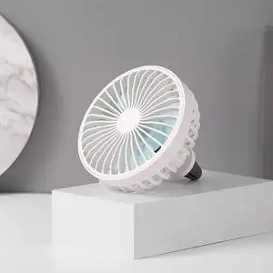 Riloer Car Fan With Night Light, Separate control Car Fan, Car Cooling Fan, Car Fan USB Fan, 3 Wind Speed Air Conditioner Cooling Fan, Car Cooling Clip Fan, 360 Degree Rotatable Portable Fa, White