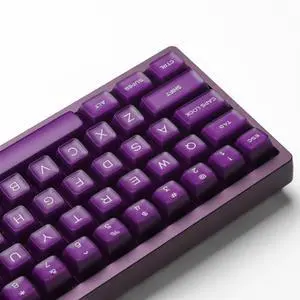 REDQIN ULTRAEQUIP Purple Jade Keycaps - Double Shot PBT, RSA Profile, Translucent, Custom Set for Mechanical Keyboard