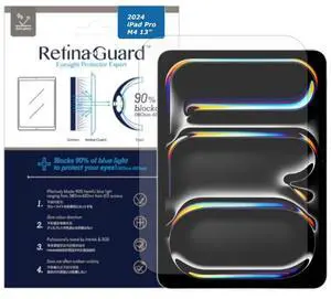 RetinaGuard Anti Glare & Anti Blue Light Screen Protector for 2024 iPad Pro 13 Inch with M4 Chip, SGS and Intertek Tested, Blocks Harmful Blue Light