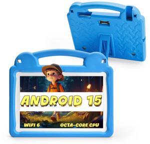 Ruufuuxy Kids Tablet 10.1 Inch, Android Tablet for Kids, Android 15, 1280x800 Display, Octa-Core CPU, 8GB+64GB, 1TB Expandable via Micro SD, WiFi 6 (2.4G+5G), Parental Control, EVA Case, Blue Ruufuuxy Kids Tablet 10.1 Inch, Android Tablet for Kids, Android 15, 1280x800 Display, Octa-Core CPU, 8GB+64GB, 1TB Expandable via Micro SD, WiFi 6 (2.4G+5G), Parental Control, EVA Case, Blue