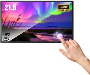 21.5 IN Touchscreen Monitor Digital Signage 2K Industrial Monter Digital Calendar Wall-Plug & Play Auto Play, Smart Split Screen Play, 7/24 Timer Switch, CMS Management, HD-MI/USB/WiFi/Android System