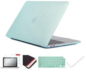 Se7enline Compatible with 2021-2024 MacBook Pro 14 inch Case Hard Shell Cover for Mac Pro 14-inch A2442 A2779 A2918 A2992 A3112 A3401 M4 M3 M2 M1&Keyboard Skin &Screen Protector &Dust Plug,Green