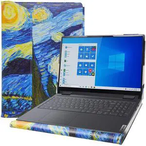 Alapmk Protective Case for Lenovo Yoga 7i 2-in-1 16 Gen 9/Yoga 7 2-in-1 16 Gen 9/Yoga 7i 16/Yoga 7 16/Yoga 7i 16 Gen 8/ThinkPad T16 Gen 3/ThinkPad P1 Gen 6/ThinkPad P16s Gen 3 16" Laptop,Starry Night