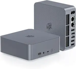 Beelink EQI Mini PC W-11 Pro i5-12450H 32GB DDR4 500GB NVMe M.2 SSD Dual Display 4K@60Hz Output, Wi-Fi 6, RJ45, Built in PSU Office Mini Computer