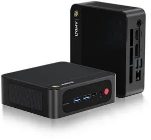 Beelink Mini PC, AMD Ryzen 7 6800U(8C/16T, Up to 4.7GHz), 32GB LPDDR5 RAM 1TB PCIe4.0x4 SSD, SER5 MAX Desktop Computer Support 4K Triple Display/DP/HDMI/Type-C/WiFi 6/BT5.2,Gaming/Office/Home