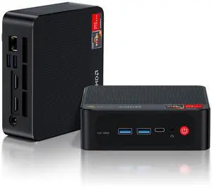 Beelink SER5 MAX Mini PC, AMD Ryzen 7 6800U (8C/16T, up to 4.7GHz), 32GB LPDDR5 500GB PCIe4.0 SSD, Mini Desktop Computer 4K@60Hz Triple Output/DP/HDMI/Type-C/WiFi 6/BT5.2 for Gaming/Home