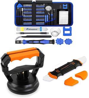 SHOWPIN Electronics Precision Screwdriver Set: Computer Tool Kit with 120 Megnatic Bits and 2-in-1 Screen Removal Replacement Tool