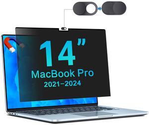 Magnetic Privacy Screen for MacBook Pro 14 Inch (2021, 2022, 2023, 2024,M1, M2, M3, M4,Pro, Max) Removable Laptop Privacy Filter Shield and Matte Anti-Glare Blue Light Protector