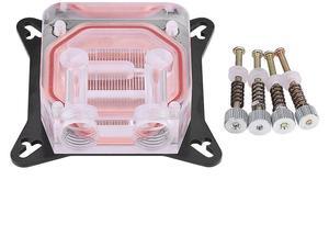 Computer GPU Water Cooling Block 50 x 50 x 3mm PC Water Cooler Head with POM Cover for Water Cool System Computer