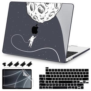 Teryeefi for M2 MacBook Pro 13 inch Case 2022 2020 2019-2016 Model A2338 M1 A2251 A2289, Hard Shell Case & Keyboard Cover & Screen Protector for MacBook Pro 13" with Touch Bar, Astronaut Space