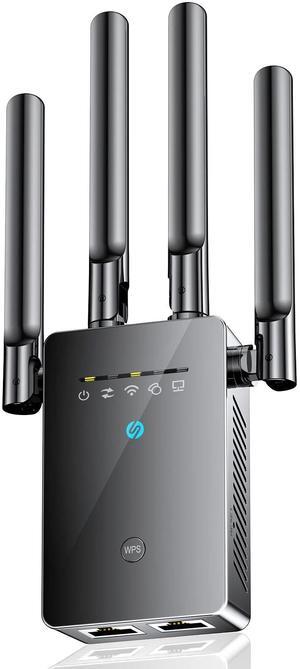 2025 Best WiFi Extender Signal Booster - 6X Faster Internet Extender WiFi Booster for Home, Long Range up to 15,588 Sq Ft, WiFi Repeater w/Ethernet Port, 1-Tap Setup, Compatible with Wireless Routers