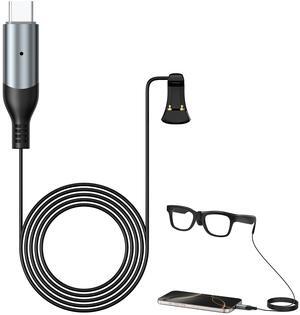 Replacement USB-C Charging Cable Compatible with Ray-Ban Meta Wayfarer/Skyler/Headliner Smart Sunglasses, Connect Sunglasses to Charge Without Charging Case, for Ray-Ban Meta Accessories