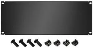TECHTOO 4U Blank Panel Metal Rack Mount Panel Spacer Filler Panel for 19-Inch Server Rack Network Rack Enclosure Cabinet (4U)