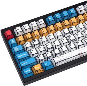 TIMSEKER PBT Keycaps, 150 Keys Anime-Inspired Custom Keycap Set, Cherry Profile Dye Sub Keycaps for 60% 65% 75% 100% Mechanical Keyboard, Compatible with Cherry MX Switches