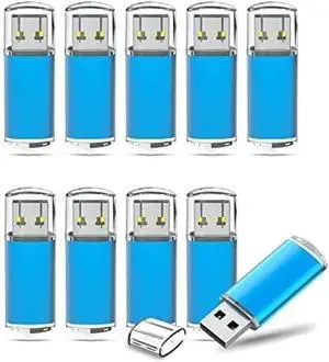 TOPESEL USB Flash Drive 50 Pack 2GB USB 2.0 Flash Drive High Speed 4G Memory Stick for PC Laptops, Tablets, TVs, Car Audio (Blue)