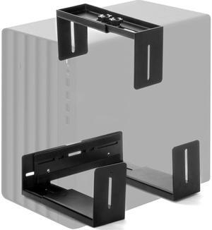 PC Wall Mount Adjustable Bracket Open Frame, Width Adjustable from 5.2" to 8.5", Thickened Steel Computer Tower Wall Mount for Full Tower Computer, PC Holder for Home Office Computer Case CPU Holder