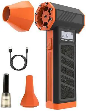 Compressed Air Duster-130000RPM Rechargeable Air Blower& Computer Vacuum Cleaner 2 in 1 with LED Light, 4 Gear Adjustable Cordless Electric Air Duster for Keyboard Car Outdoor and House
