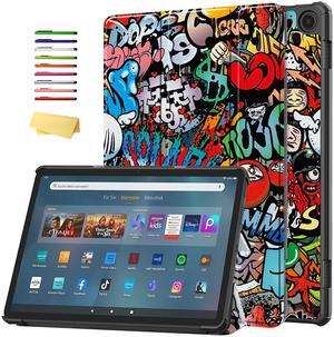 UUcovers for  Kindle Fire Max 11 Tablet Case (13th Generation, 2023 Release) 11" Slim Folio Trifold Stand Smart Hard Lightweight Cover for Fire Max 11 with Auto Wake/Sleep, Cool Graffiti Doodle