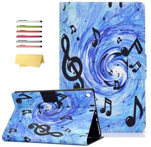UUcovers Kindle 10.1" Fire HD 10 Tablet Case 9th/ 7th/ 5th Generation, Folio Stand Synthetic Leather Cover with Auto Wake/Sleep Card Slots for  Fire HD 10.1 inch 2019/2017/2015, Sheet Music