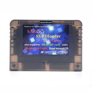 New SAROO SS HDloader Game Reader Cartridge Fast Reading Card Support SD TF Menory Cards Play Games Without CD for Saturn with Beveled Socket(Normal Version 128G)