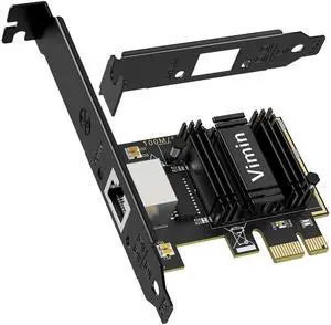 VIMIN 5G Base-T PCIe Network Card with Realtek RTL8126, 5G Network Card RJ45 Port, 5G/2.5G/1000/100 Mbit/s, PCI Express Ethernet Adapter for Windows, Vmware and Linux, Compatible with PCle x4, x8, x16
