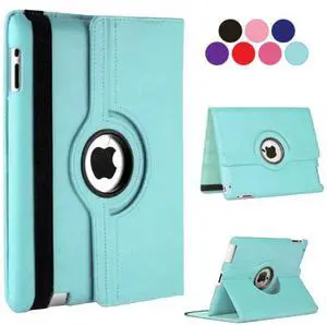 Vultic [Rotating] Case for iPad Pro 12.9 inch [1st/2nd Gen 2015/2017], 360 Degree Stand [Auto Sleep/Wake] Folio Leather Smart Cover (Sky Blue)