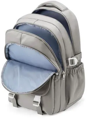 weradar Waterproof Aesthetic Backpack For School, Cute High School Bookbag For Teen Girls Boys, Lightweight Casual Daypack Backpack For Women Men, College Backpack With Lots Of Pockets(Gray Brown)