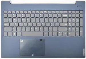 Wzqrps New Replacement for Lenovo Ideapad S340-15IWL S340-15API S340-15IIL S340-15 81N8 Laptop Upper Case Palmrest Non-Backlit Keyboard Touchpad Assembly Part 5CB0S18817 5CB0S18691 5CB0S18660 (Blue)