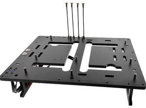 Open Air Frame Computer Case PC Test Bench Aluminum Computer Cases Shell, Support Installation of Water Cooling Devices Compatible with ITX/MATX/ATX Motherboards(ATX Motherboard)