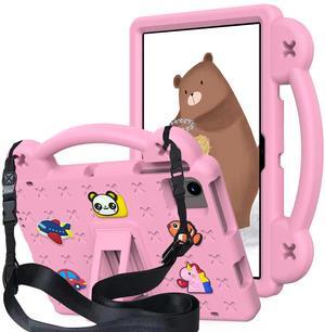 YRH for Onn 10.1 Tablet Case (2024) Model#100135925, Kids EVA Cover with Strap Stand Handle, for Surf Walmart Onn Tablet Case 10.1 inch (Gen 4), Pink