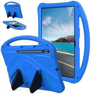 YRH for Samsung Galaxy Tab S10 FE+ Plus Case 13.1 inch 2025, Kids EVA Shockproof Cover with Stand Handle (Blue)