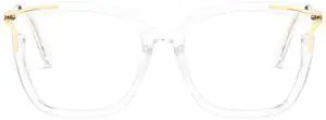 Zeelool Square Glasses Frames for Women Transparent Non Prescription Eyeglasses Chic Designer Full Eyewear Glasses JGT261246-05