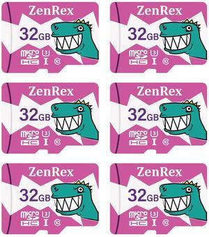 ZenRex 32GB Pack of 1, 6 Count Micro SDHC High Speed 4K UHD Full HD Video Recording C10 U1 A1 Memory Card for Camera Tablet Smartphone with Adapter