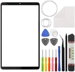 New Duotipa Original Front Glass Panel for Galaxy Tab A9,Front Glass Screen Replacement for SM-X110 SM-X115 8.7'' with OCA Repair Tools Kit-No LCD Screen and Touch Digitizer.