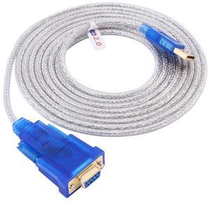 DTech USB to Serial Adapter 10 ft USB to RS232 DB9 Female Cable COM Port with FTDI Chipset Supports Windows 11 10 8 7 Mac Linux