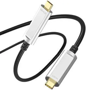 DWLCWY Fiber Optic USB C Cable 50ft,10Gbps Active Optical USB 3.2 Gen2 High Speed Type C Cable,Compatible with Cameras,Webcams,Projectors,VR/AR,Printer