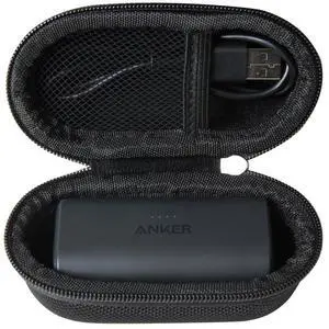 Hermitshell Hard Travel Case for Anker Nano Power Bank, Portable Charger 5000mAh (Black)